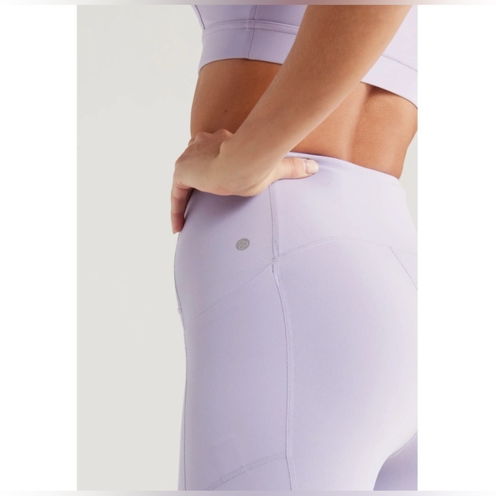 Zella Full Length Studio Luxe High Waist Legging | Grey Lilac | M - Picture 9 of 12